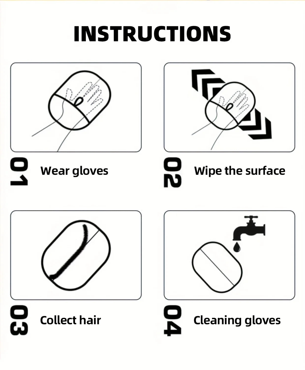 Pet Hair Removal Gloves